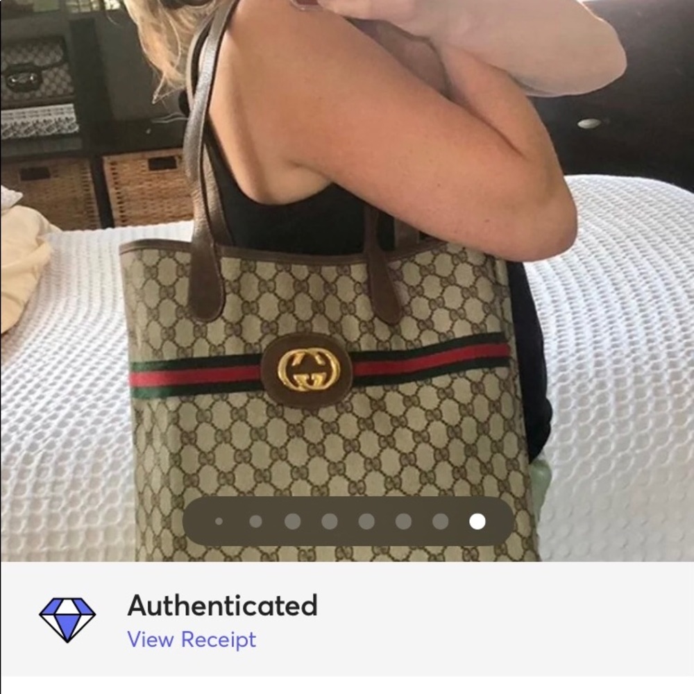 ‼️SOLD‼️🍒 Authentic Gucci Shopper Tote 🍒 - Picture 16 of 16